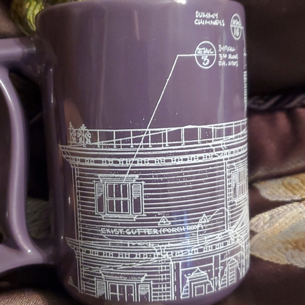 Disneyland Resort Haunted Mansion Blueprints Mug - Picture 3 of 7